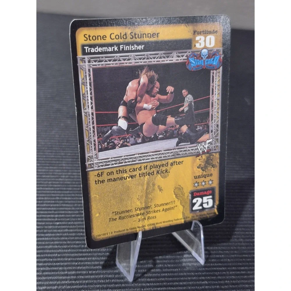 2000 WWF Comic Images Stone Cold Steve Austin #109 Raw Deal CCG Stunner Promo‎
